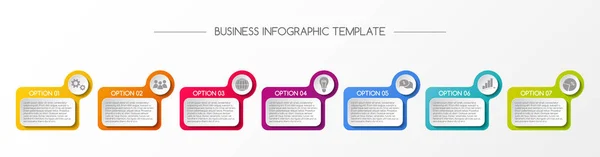 会社のタイムライン ビジネス Infograph のコンセプトです ベクトル — ストックベクタ