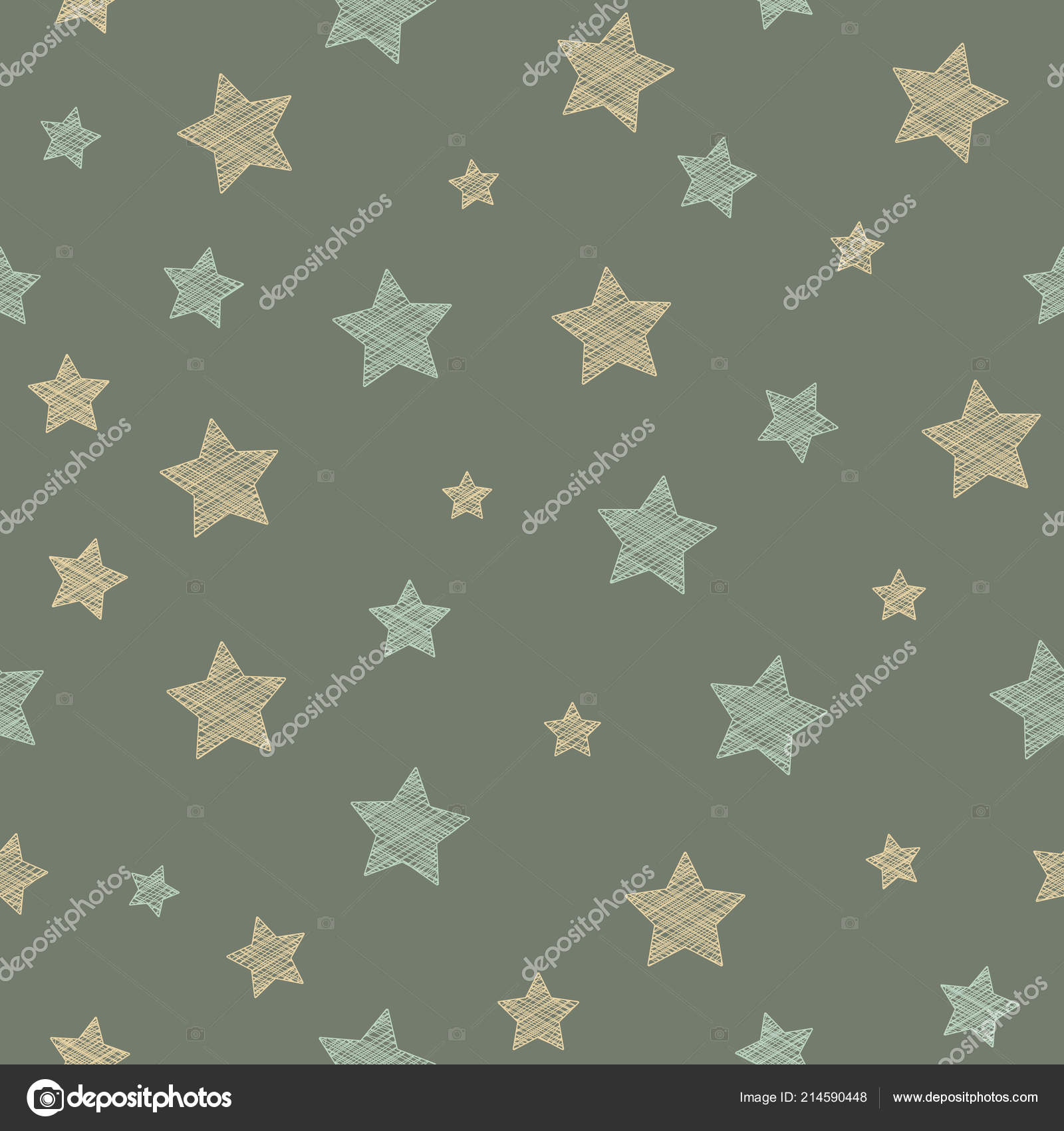 Desenho Papel Parede Com Estrelas Vector Vetores De Stock