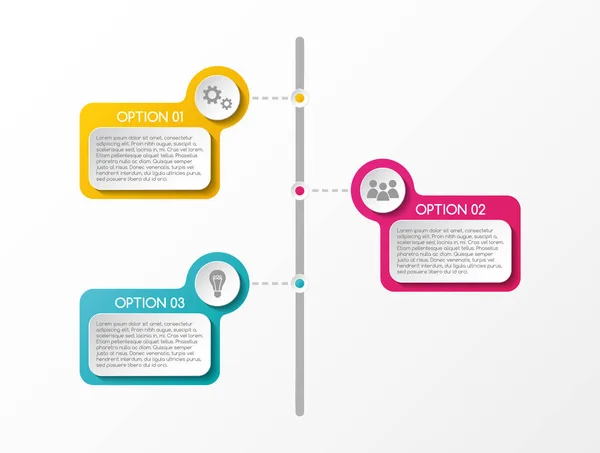 Colorida Infografía Con Iconos Negocios Vector — Archivo Imágenes Vectoriales