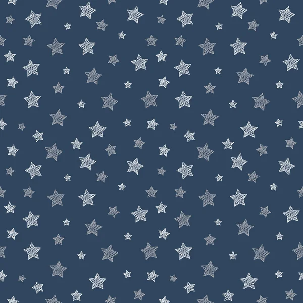 Konzept Der Textur Mit Handgezeichneten Sternen Hintergrund Für Eine Geburtstagsfeier — Stockvektor