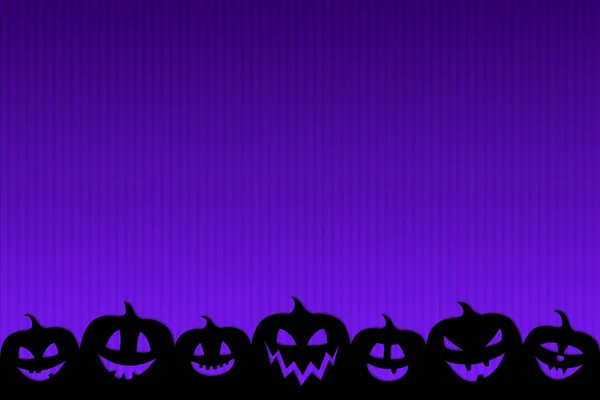 Projeto Fundo Halloween Com Abóboras Copyspace Vetor — Vetor de Stock