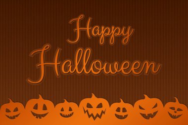 Halloween korkunç kabaklar zemin üzerine istiyor. Vektör.