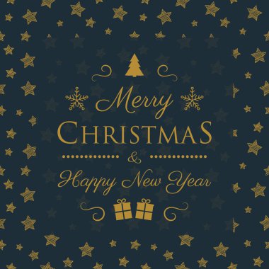 Noel dilek ve süslemeleri ile arka plan. Vektör.