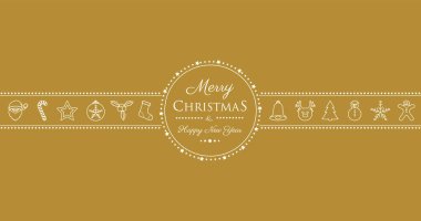 Noel süsler retro tarzı ile dilek. Vektör.