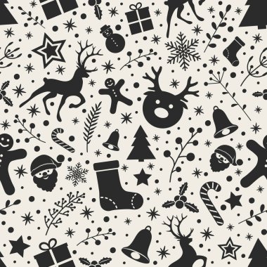 Noel renkli süslemeleri ile arka plan. Vektör.