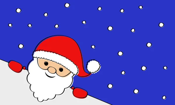 Санта Клаус Тлі Стіл Сніжинки Вектор — стоковий вектор