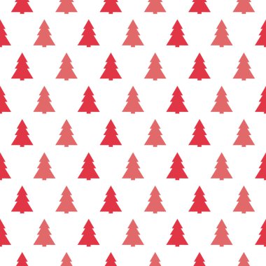 Noel ağaçları ile sorunsuz doku kavramı. Vektör.