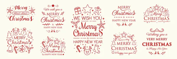 Concept Christmas Decorations Wishes Vector — Stock Vector