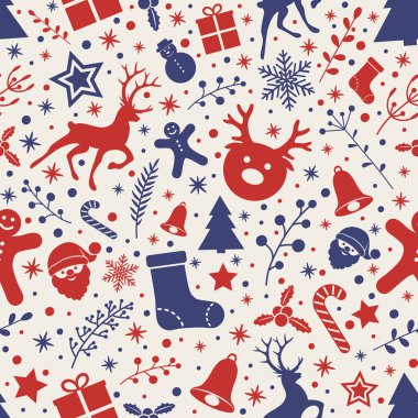 Noel renkli süslemeleri ile arka plan. Vektör.