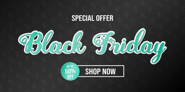 Black Friday Sale Card Background Vector — Stock Vector