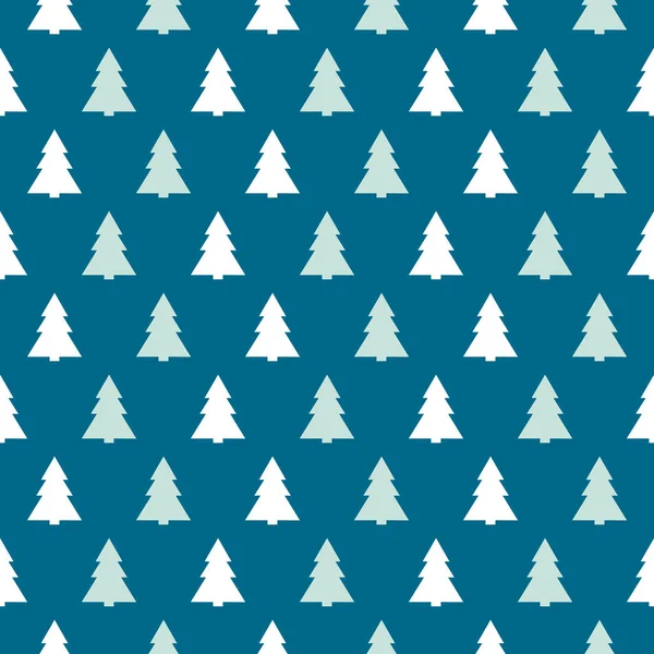 Christmas Trees Background Seamless Pattern Vector — Stock Vector