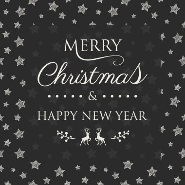 Noel afiş ile şenlikli süsler ve selamlar. Vektör. 