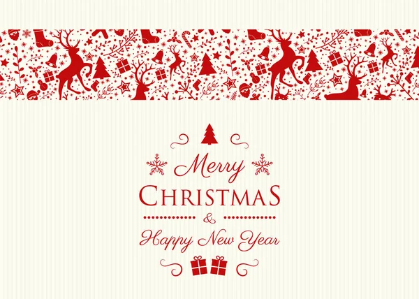 Christmas Wishes Festive Decorations Vector — Stock Vector