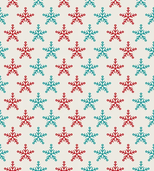 Textura Perfecta Con Copos Nieve Dibujados Mano Vector — Vector de stock