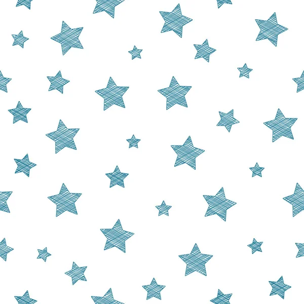 Nahtlose Textur Mit Sternen Hintergrund Für Weihnachten Vektor — Stockvektor