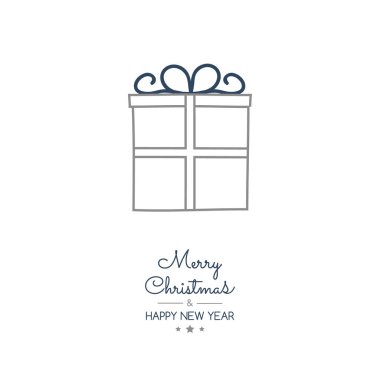 Dilek ve Hediyelik Noel kartpostal tasarımı. Vektör.