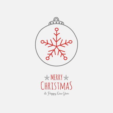 Noel selamlar ile çizilmiş önemsiz şey ver. Vektör.