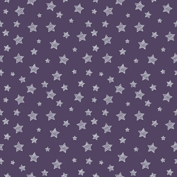 Konzept Der Textur Mit Handgezeichneten Sternen Hintergrund Für Eine Geburtstagsfeier — Stockvektor