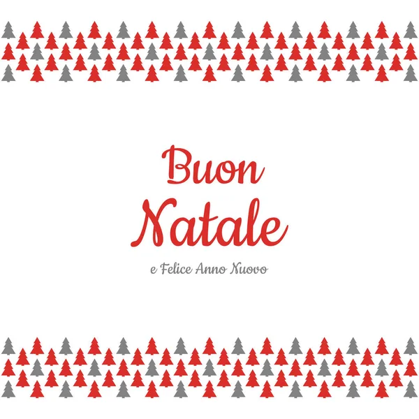 Buon Natale Translated Italian Merry Christmas Vector — Stock Vector