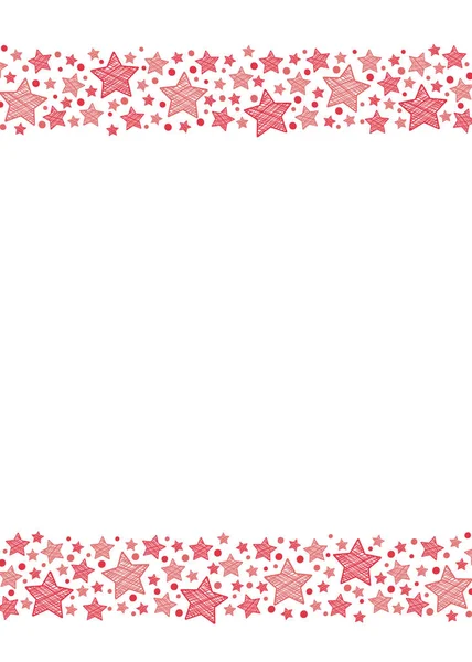 Cartão Natal Com Estrelas Decorativas Copyspace Vetor — Vetor de Stock