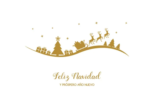 新诺瓦罗州的普洛斯彼德和普洛斯彼德 祝西班牙圣诞快乐 — 图库矢量图片