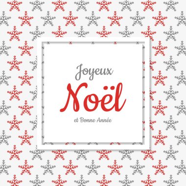 Joyeux Noel - çevrilmiş mutlu Noeller Fransız. Vektör