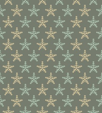 Noel duvar kağıdı ile çizilmiş kar taneleri ver. Vektör.