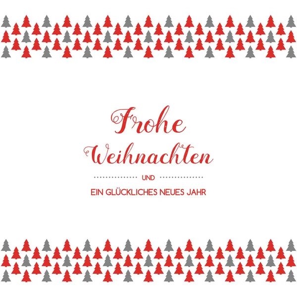 Frohe Weihnachten Aus Dem Deutschen Übersetzt Frohe Weihnachten Vektor — Stockvektor