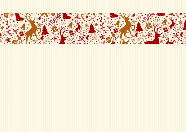 Kerstmis Achtergrond Met Mooie Decoraties Vector — Stockvector