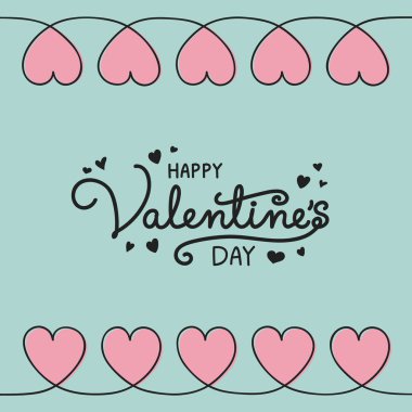 Sevgililer günü - güzel süslemeleri ile bir kart kavramı. Vektör