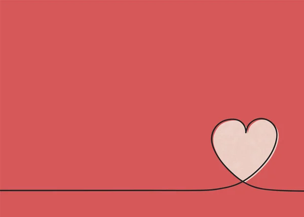 Hintergrund Mit Niedlichem Handgezeichnetem Herz Für Muttertag Frauentag Und Valentinstag — Stockvektor