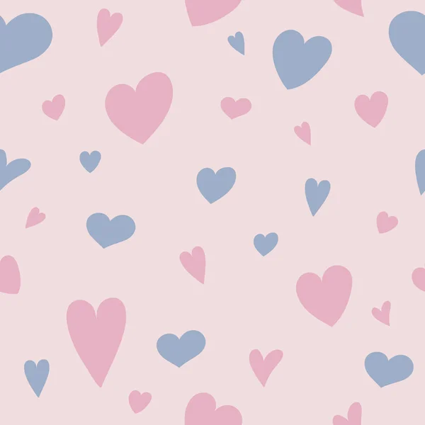 Kleurrijke Achtergrond Met Hand Getekende Harten Aftelkalender Voor Valentijnsdag Moederdag — Stockvector