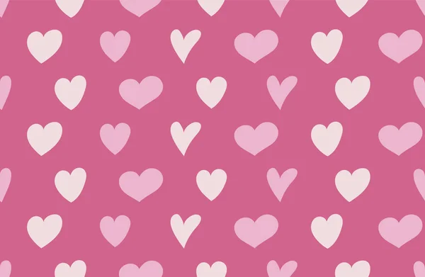 Fundo Com Mão Bonito Corações Desenhados Dia Dos Namorados Dia — Vetor de Stock