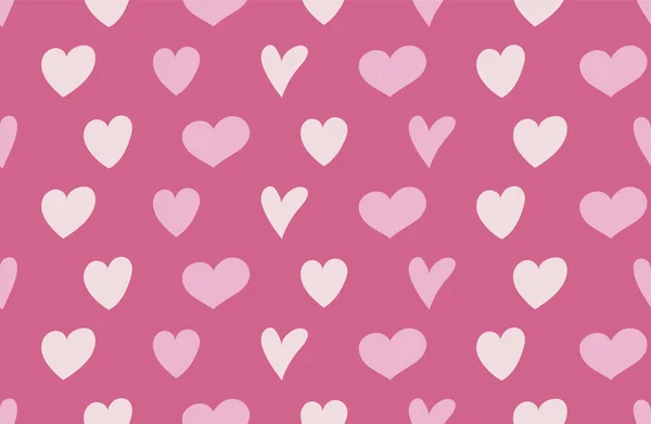 Fondo Con Bonitos Corazones Dibujados Mano Día San Valentín Día — Vector de stock