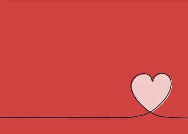 Vorlage Einer Karte Mit Süßem Herz Muttertag Frauentag Und Valentinstag — Stockvektor