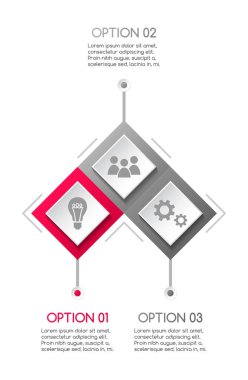 Gri Infographic iş ikonları/simgeleri ile. Vektör