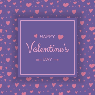 Sevgililer günü tipografi şirin el ile kalpleri çizilmiş. Vektör