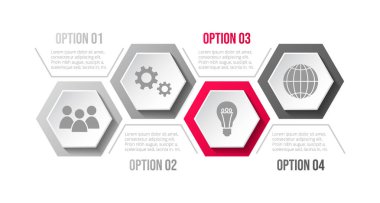 İş infograph şablon kavramı ile kutsal kiþilerin resmi. Vektör