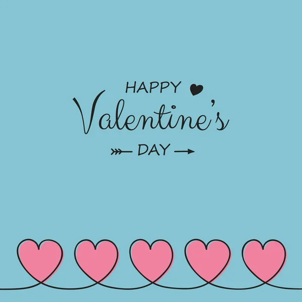 Концепция Поздравительной Открытки Сердечками День Святого Валентина Вектор — стоковый вектор