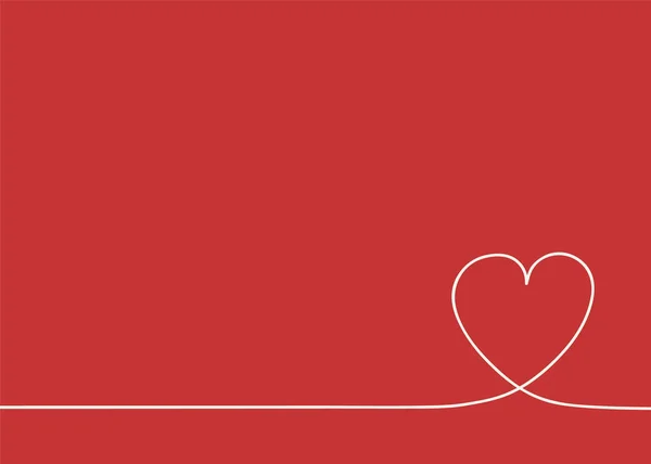 Пустой Макет Поздравительной Открытки Симпатичным Сердцем День Святого Валентина День — стоковый вектор
