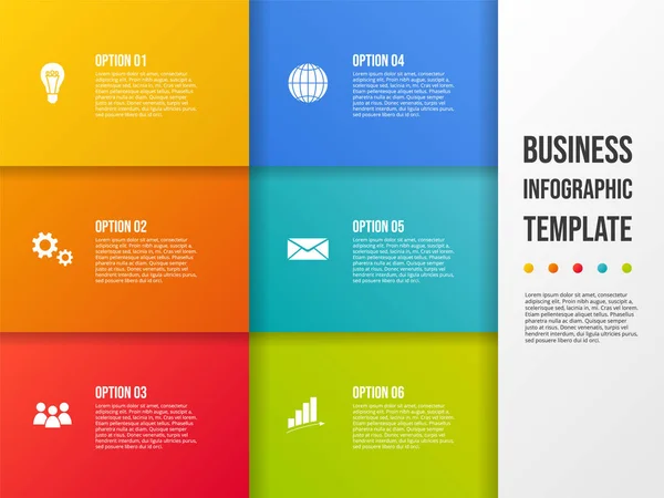 Business Infograph Icons Concept Template Vector — Stock Vector