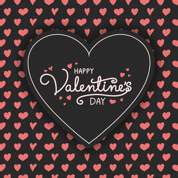 Decoração Dia Dos Namorados Com Belos Corações Desenhados Mão Vetor —  Vetores de Stock