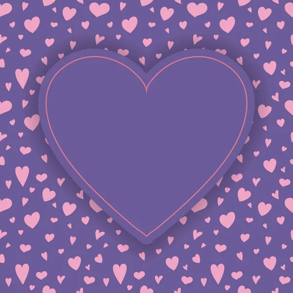 Φόντο Χαριτωμένο Καρδιές Και Copyspace Έννοια Της Αγάπης Διάνυσμα — Διανυσματικό Αρχείο