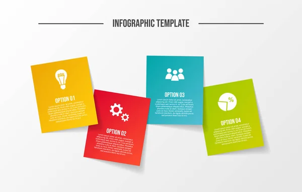 Modello Infografico Aziendale Con Icone Aziendali Vettore — Vettoriale Stock