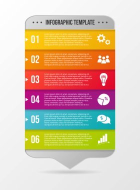 Simgeler - grafik şablonu ile iş infograph. Vektör