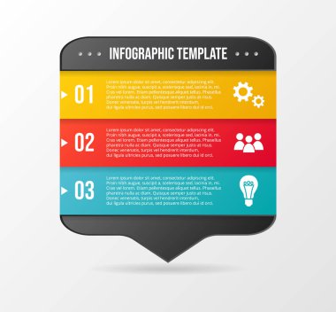 İş infograph şablon kavramı ile kutsal kiþilerin resmi. Vektör