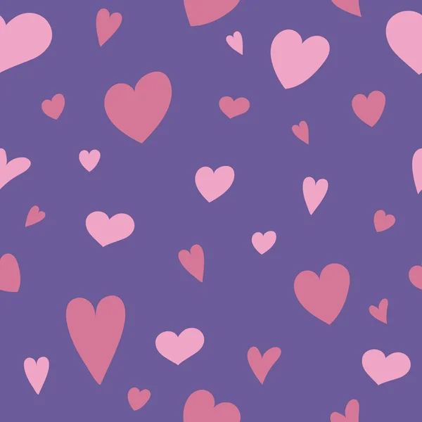 Concepto Fondo Pantalla Con Bonitos Corazones Dibujados Mano Día San — Vector de stock