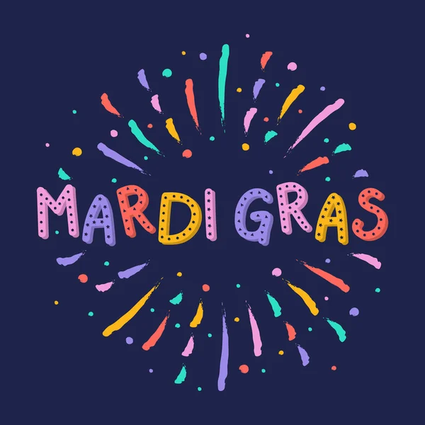 Concepto Mardi Gras Desfile Banner Con Salpicadura Color Vector — Archivo Imágenes Vectoriales