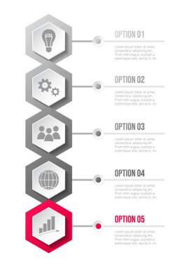 Infographic şablonu - iş zaman çizelgesi. Vektör