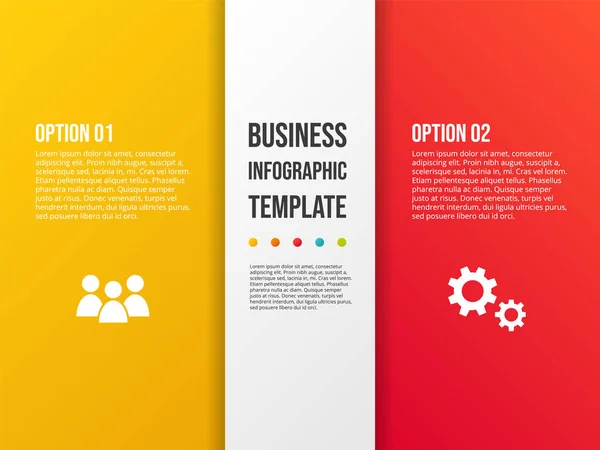 Projeto Infográfico Colorido Empresa Com Ícones Vetor —  Vetores de Stock